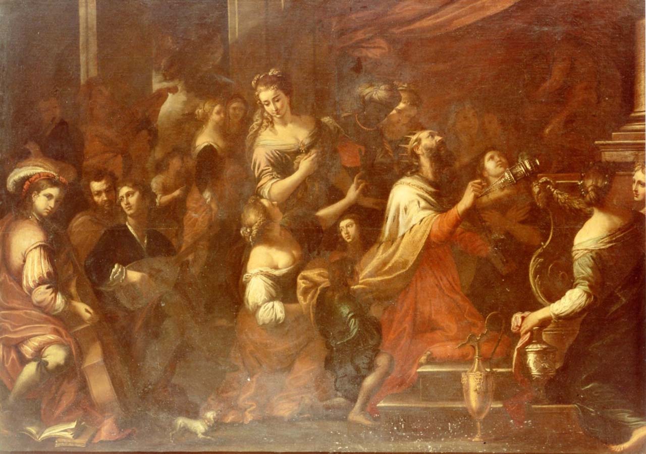 Salomone adora gli idoli (dipinto, opera isolata) di Merano Giovanni Battista (s