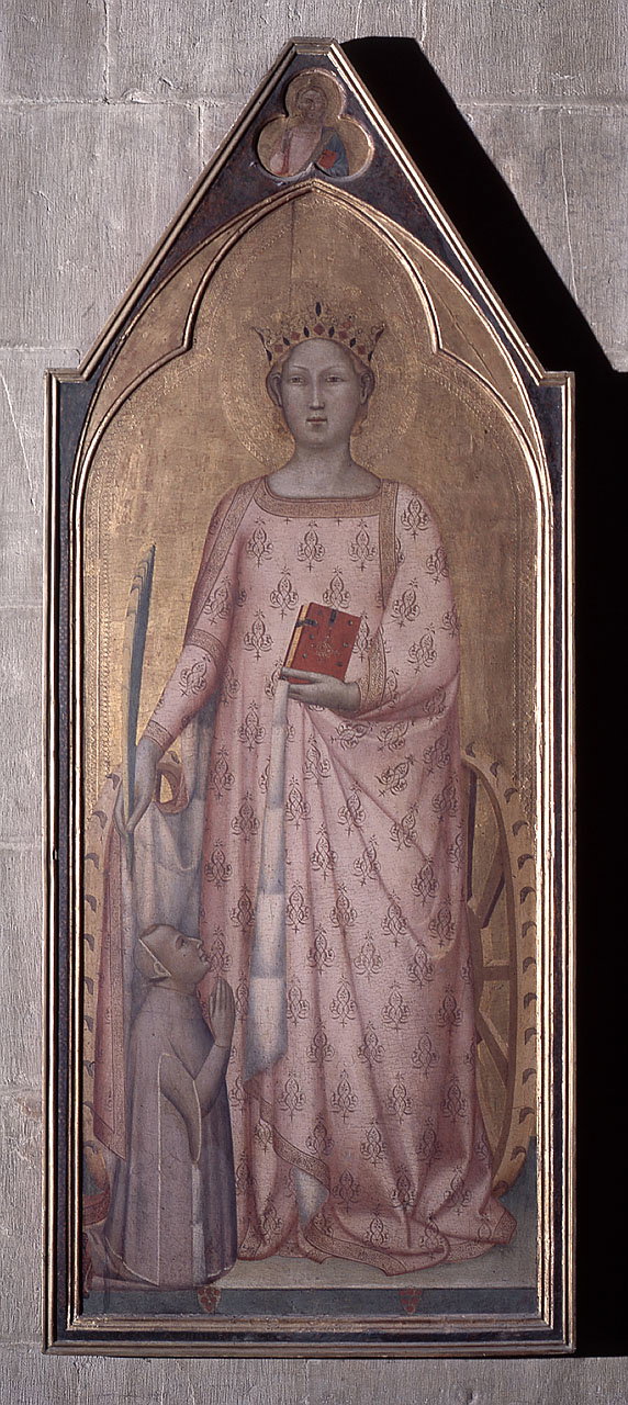 Santa Caterina d'Alessandria con orante e Cristo benedicente (dipinto) by D