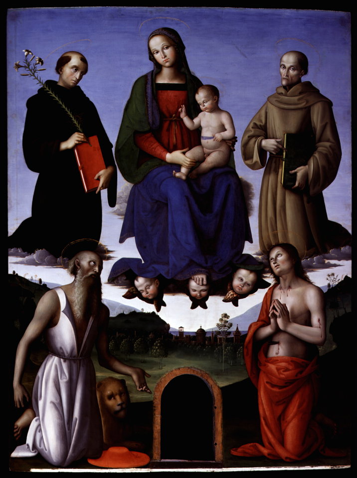 Madonna con Bambino e Santi (dipinto, opera isolata) di Vannucci Pietro detto Pe