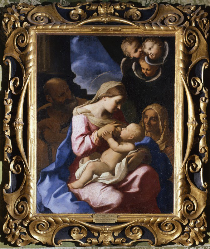 Sacra Famiglia con Sant'Elisabetta (dipinto) di Cerrini Giovanni Domenico d