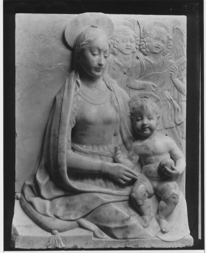 Madonna con il Bambino e angeli (rilievo) - ambito napoletano (fine XV)