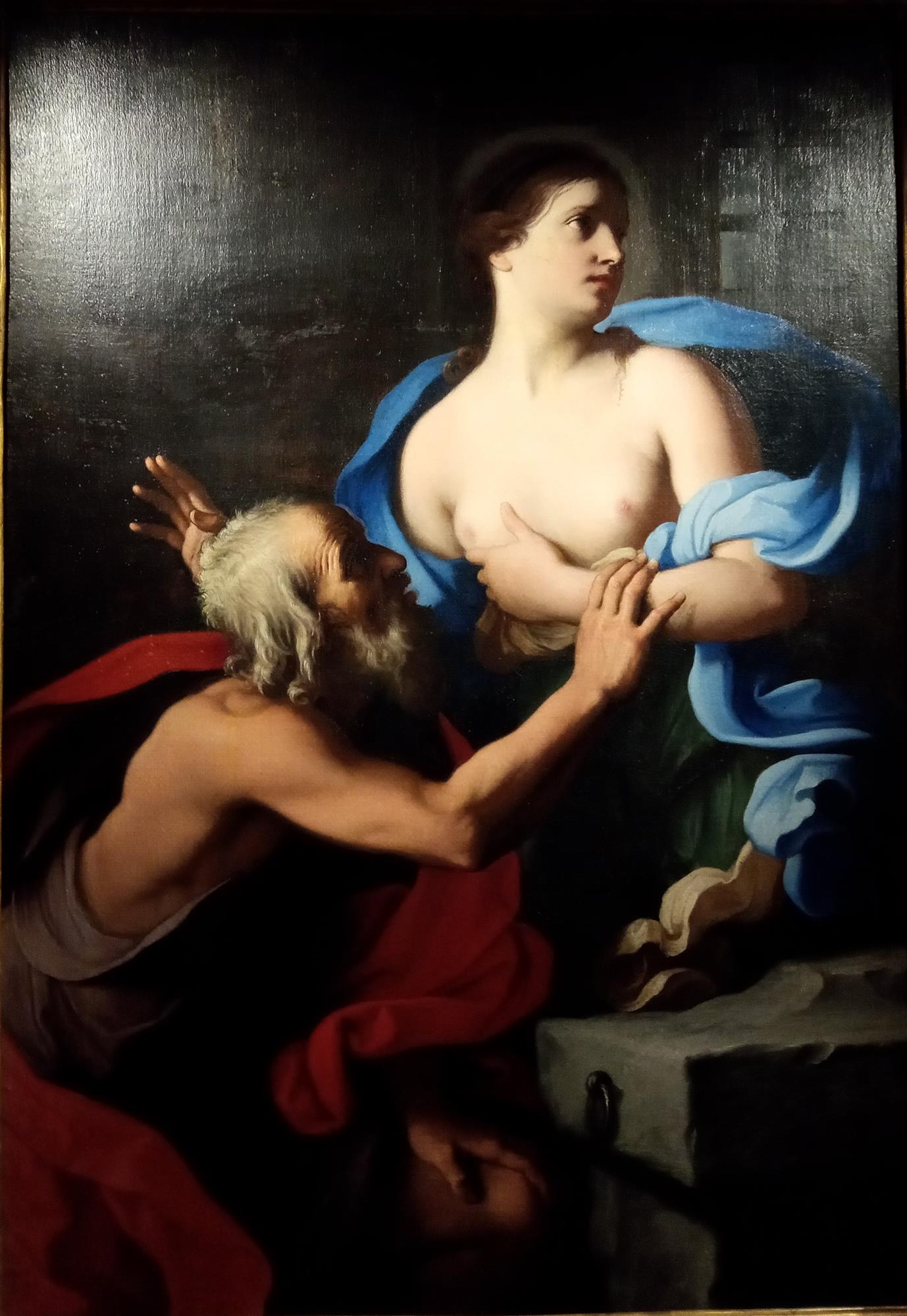 La Carit&agrave; romana (dipinto, opera isolata) by Cerrini Giovanni Domenico de