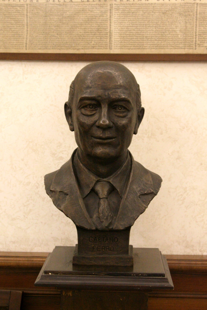 Ritratto di Gaetano Ferro (scultura, opera isolata) by Eric Aman, Fonderia Artis