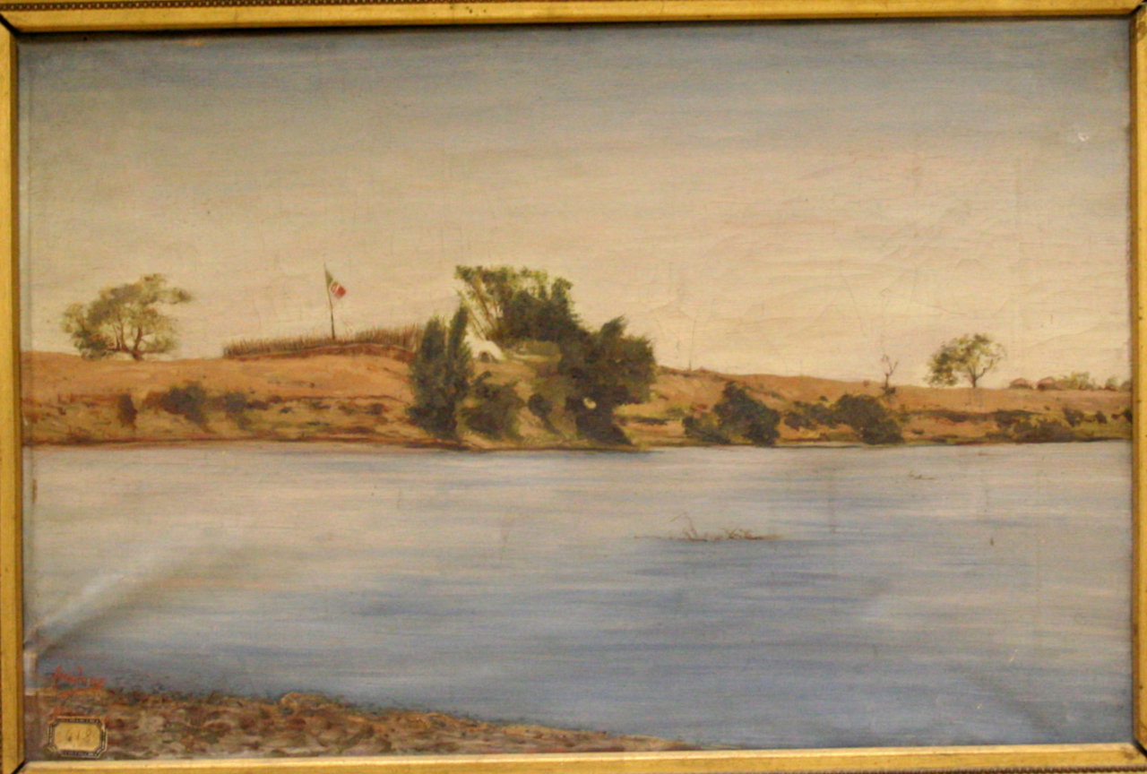 Forte di Lugh (dipinto, opera isolata) by Carlo Anadone (primo quarto XX secolo)