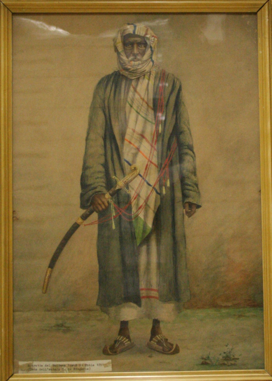 Ritratto del sultano Yusuf Ali Kenadid di Obbia (dipinto, opera isolata) di De G