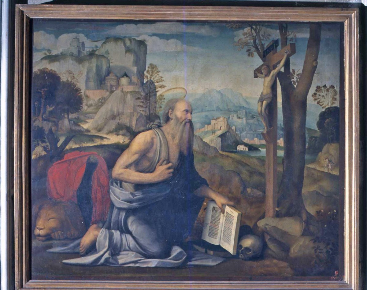 San Girolamo penitente (dipinto) by Bigordi Ridolfo detto Ridolfo Ghirlandaio (s
