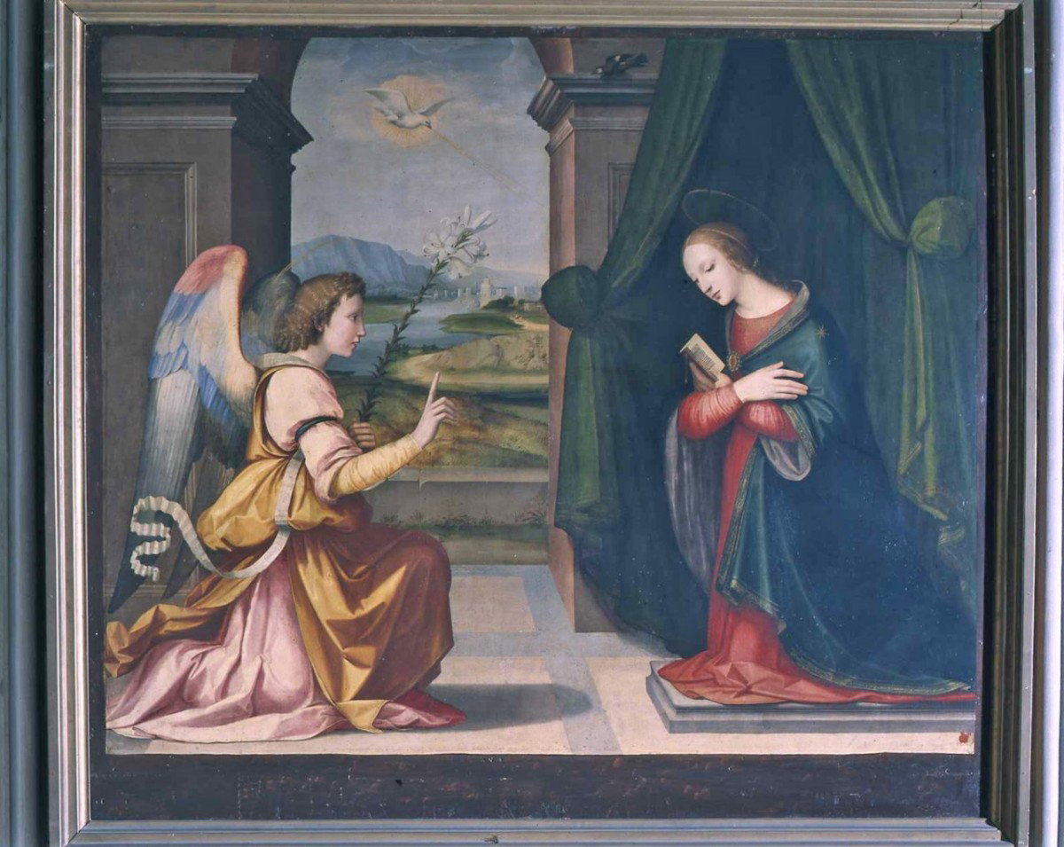Annunciazione (dipinto) by Tosini Michele detto Michele di Ridolfo del Ghirlanda