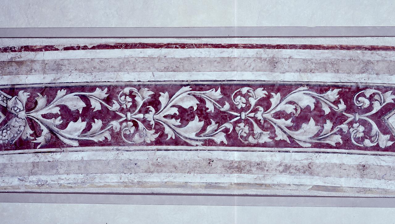 motivi decorativi vegetali (dipinto, frammento) di Andrea di Cione detto Andrea 