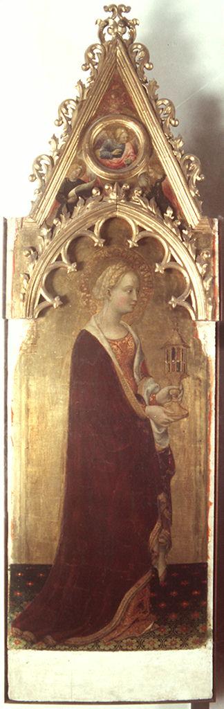 Madonna annuniciata, angeli, Santi (polittico) di Massi Gentile detto Gentile da