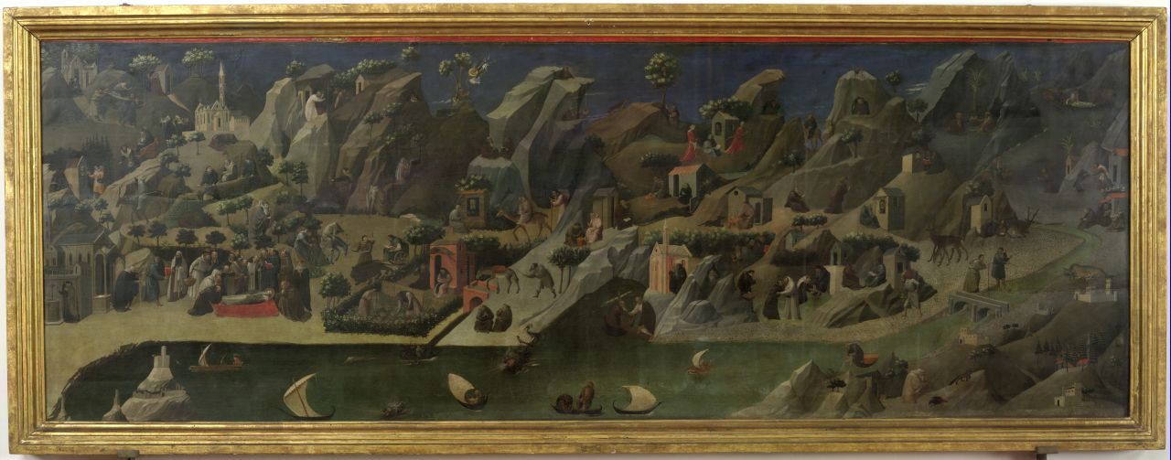 storie di eremiti (dipinto) di Giovanni da Fiesole detto Beato Angelico (sec. XV