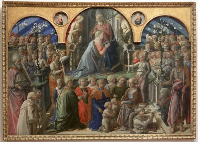 Incoronazione di Maria Vergine, Annunciazione (dipinto) di Lippi Filippo (sec. X 
