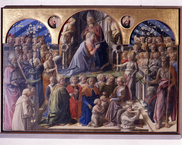 Incoronazione di Maria Vergine, Annunciazione (dipinto) di Lippi Filippo (sec. X 