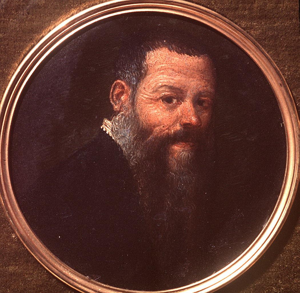 ritratto di Andrea Vesalio (?) (miniatura) - ambito veneto (seconda met&agrave; 