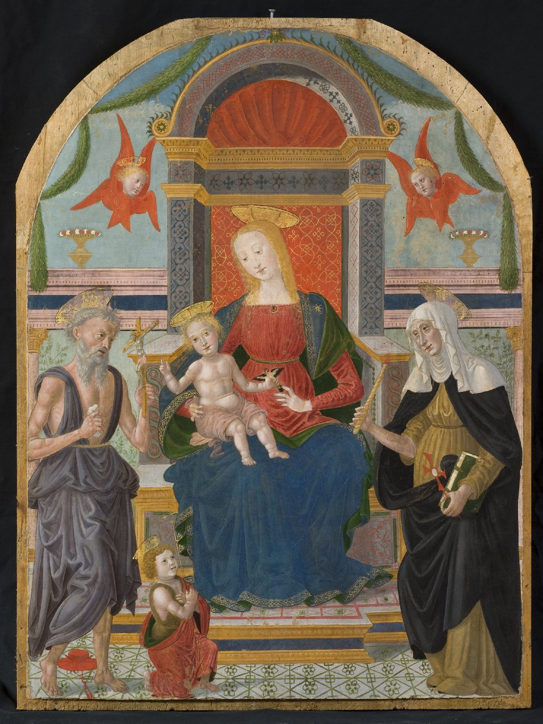 Madonna con Bambino e Santi (dipinto, opera isolata) by Alesso di Benozzo Gozzol