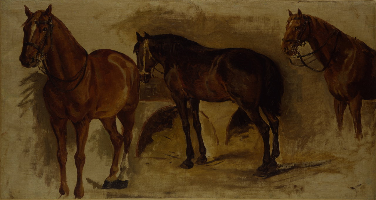 studio di cavalli (dipinto) by Aldi Pietro (XIX)
