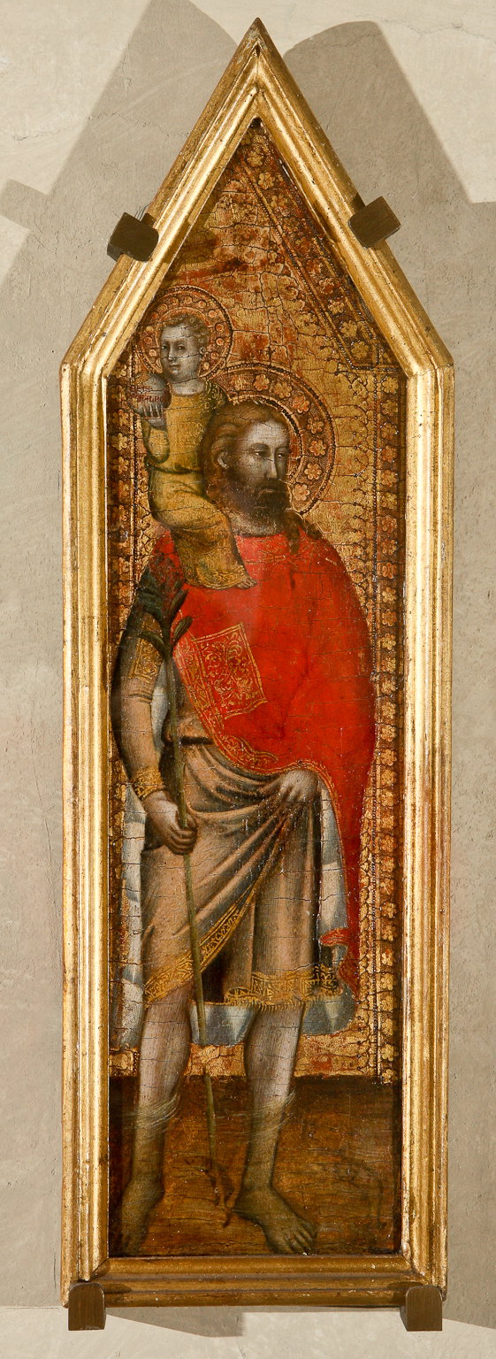 San Cristoforo (dipinto) by Daddi Bernardo (attribuito) - ambito fiorentino (XIV