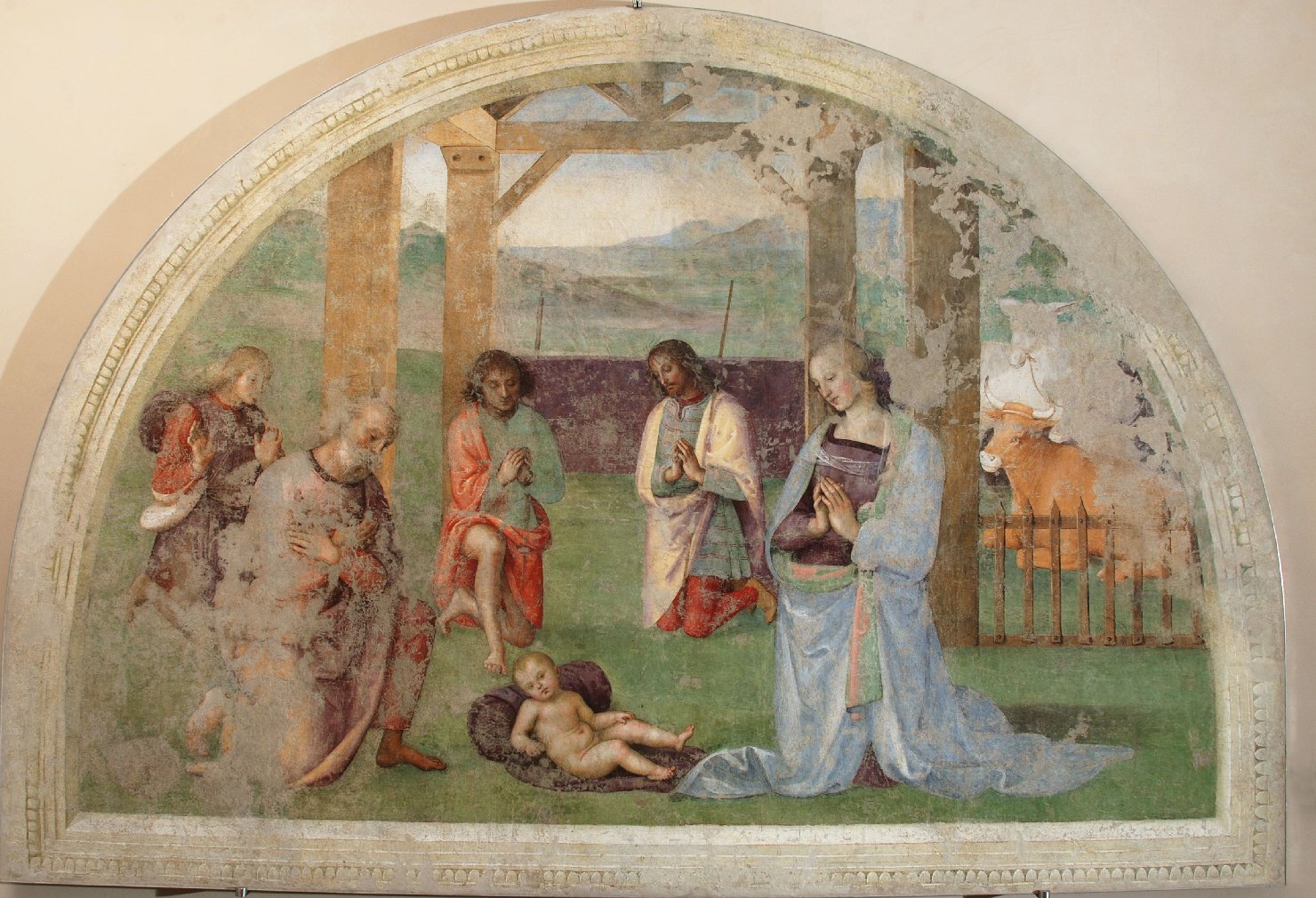 adorazione dei pastori (dipinto, opera isolata) by Vannucci Pietro detto Perugin
