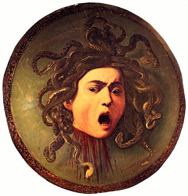 Testa di Medusa (dipinto) by Merisi Michelangelo detto Caravaggio (sec. XVI) 
