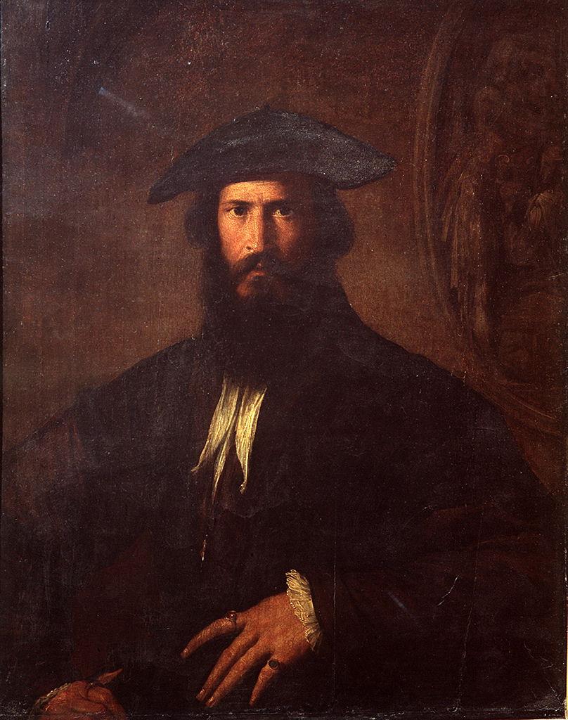 ritratto d'uomo (dipinto) di Mazzola Francesco detto Parmigianino (sec. XVI