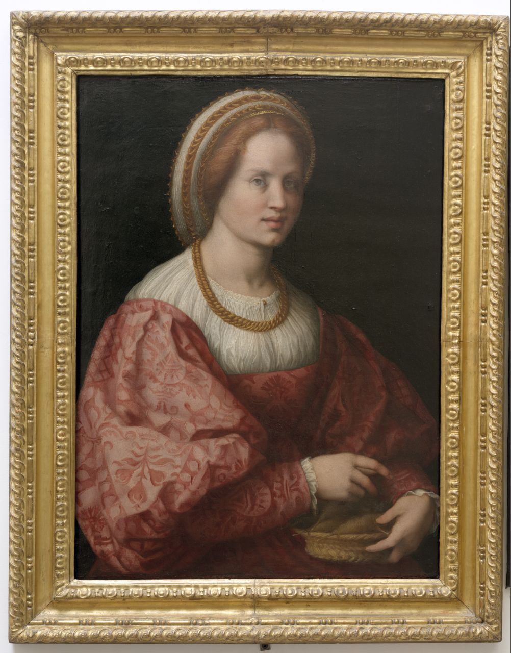 donna con cestello dei fusi (dipinto) by Andrea del Sarto (sec. XVI)