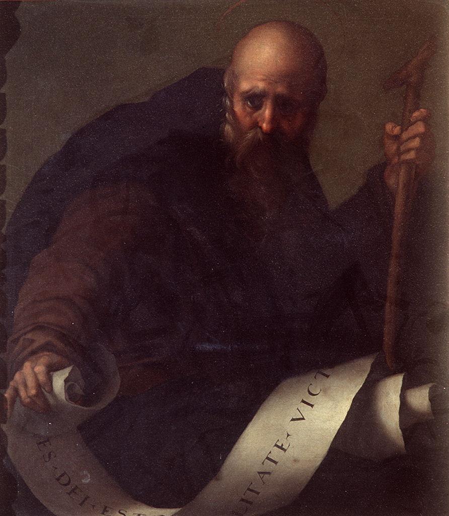 Sant'Antonio Abate (dipinto) di Carucci Jacopo detto Pontormo (sec. XVI)