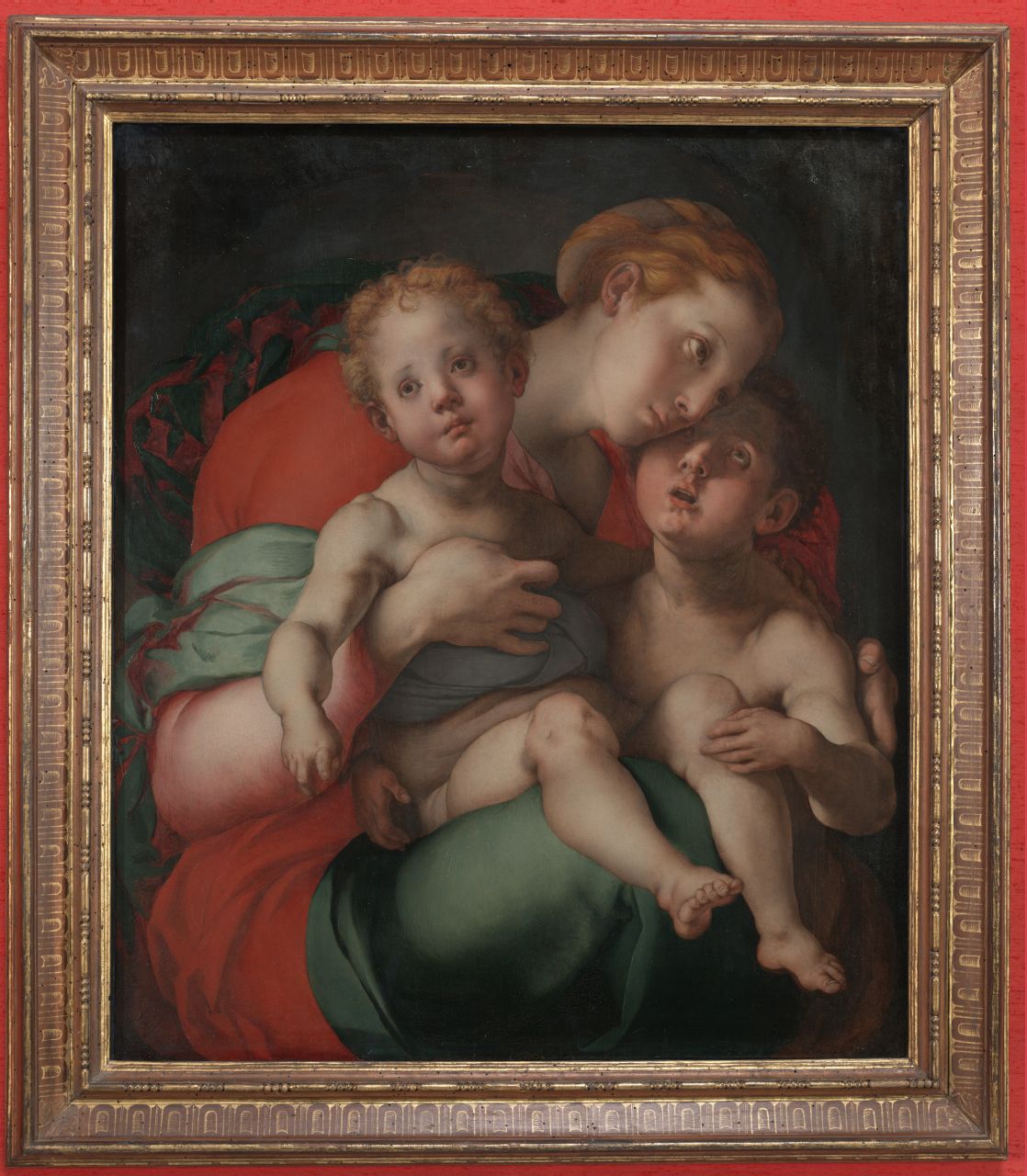 Madonna con Bambino e San Giovannino (dipinto) di Carucci Jacopo detto Pontormo 