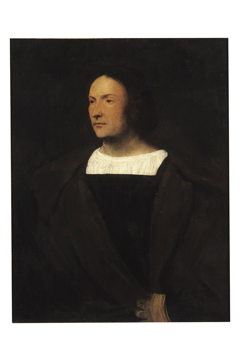 ritratto d'uomo (dipinto) di Tiziano (attribuito) (seconda met&agrave; sec.