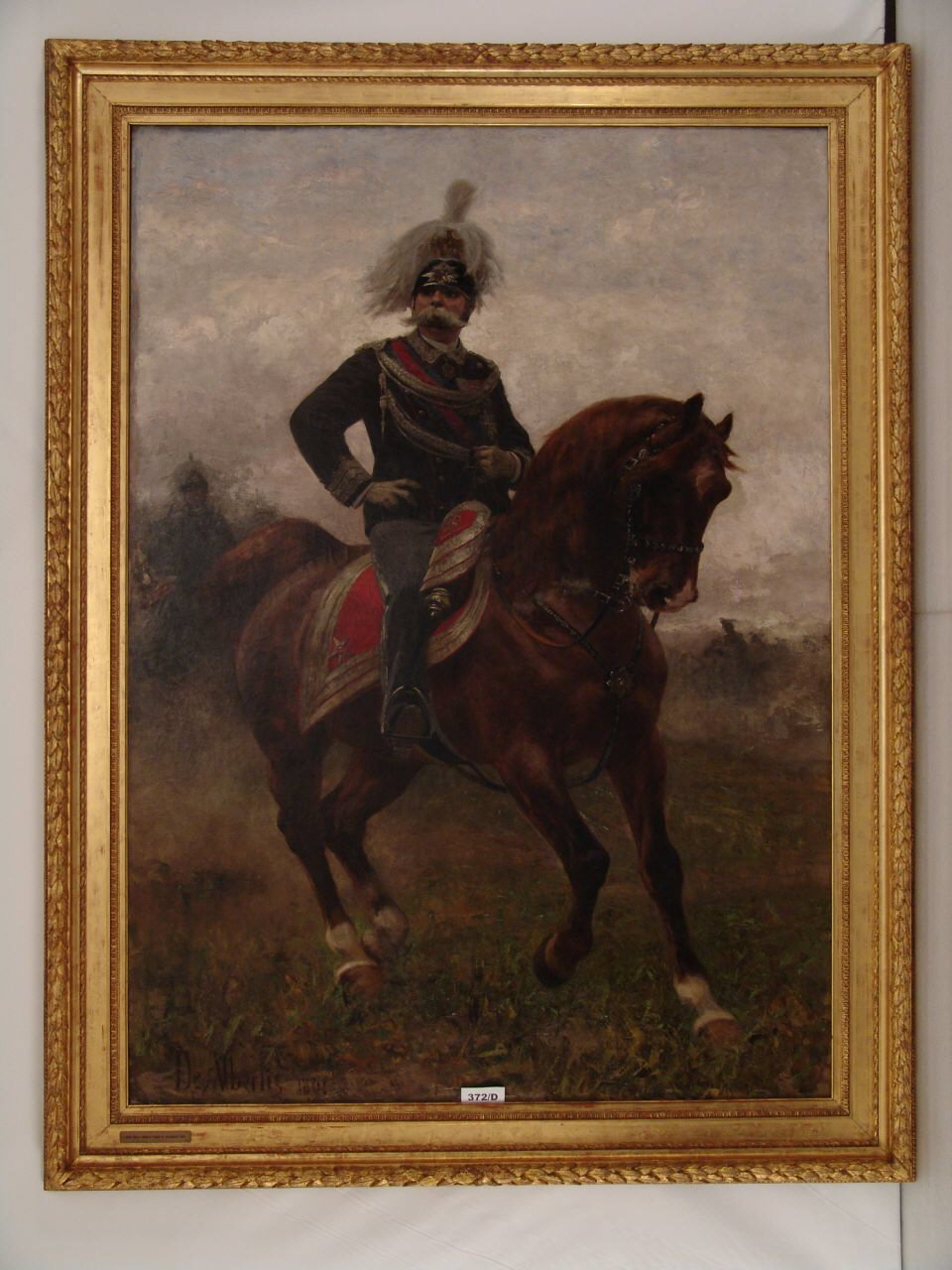 ritratto di Umberto I di Savoia (dipinto, opera isolata) di De Albertis Sebastia