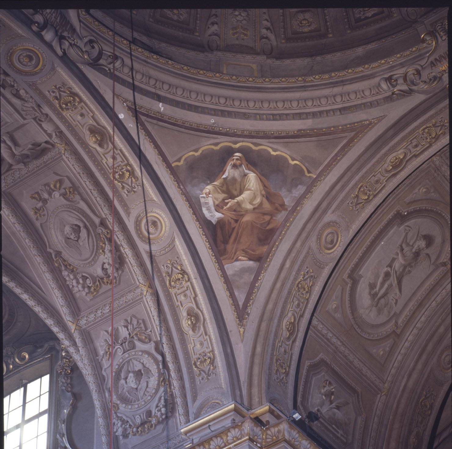 Dio Padre in gloria (dipinto, complesso decorativo) by Mantovani Alessandro, Mon