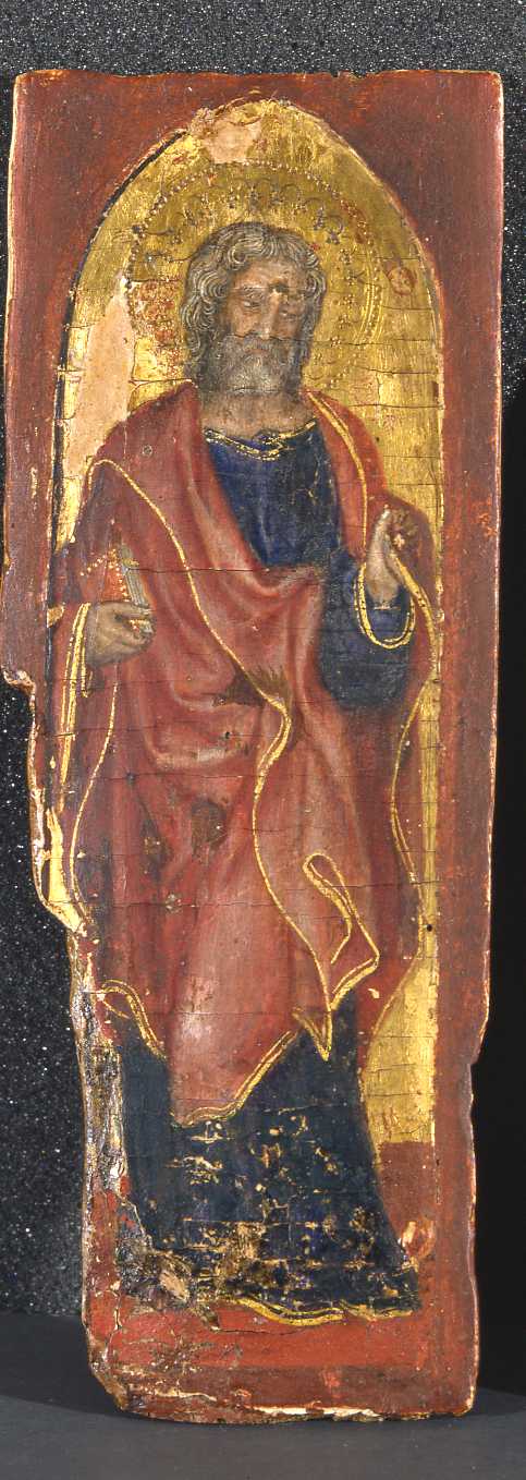 apostolo raffigurato in dipinto come elemento d&rsquo;insieme di Gentile da Fabr