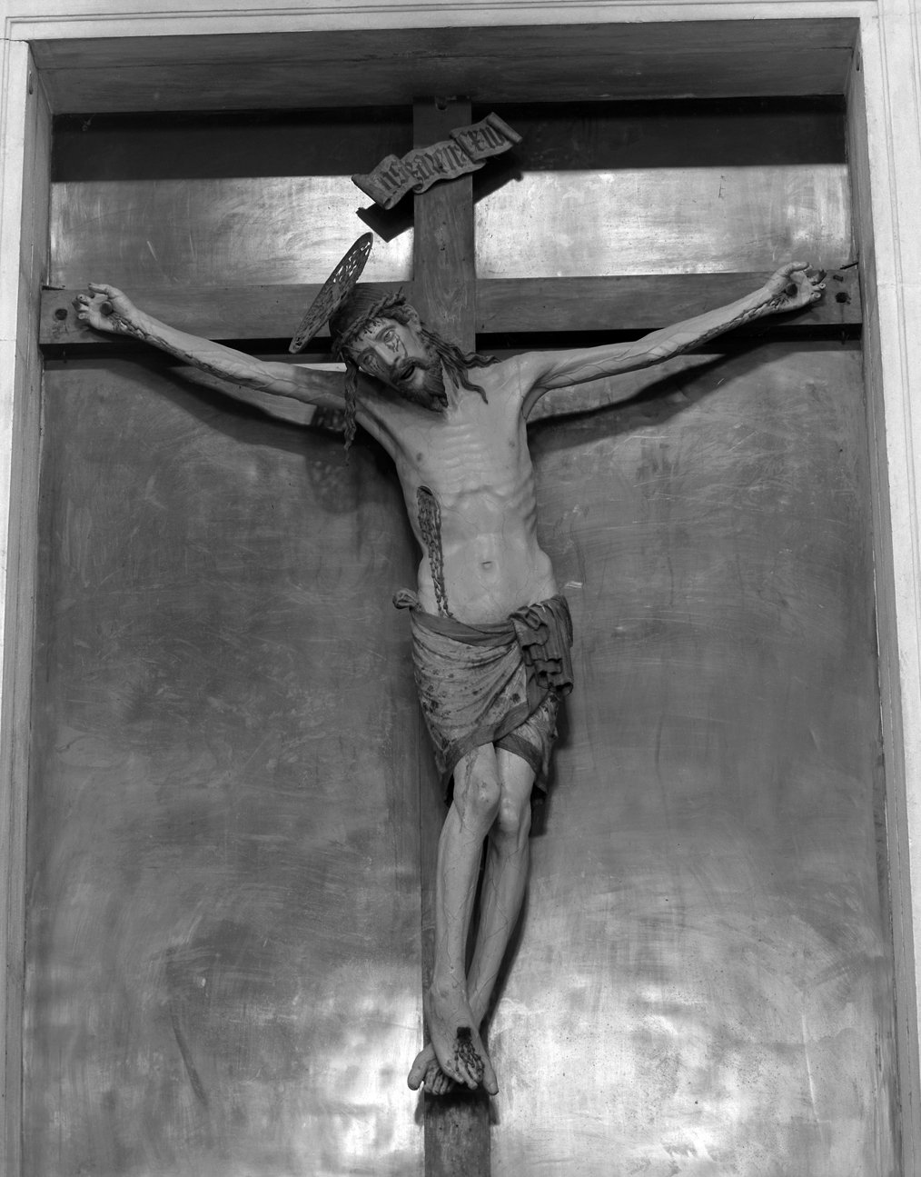 crocifisso - ambito altoatesino (prima met&agrave; sec. XV)