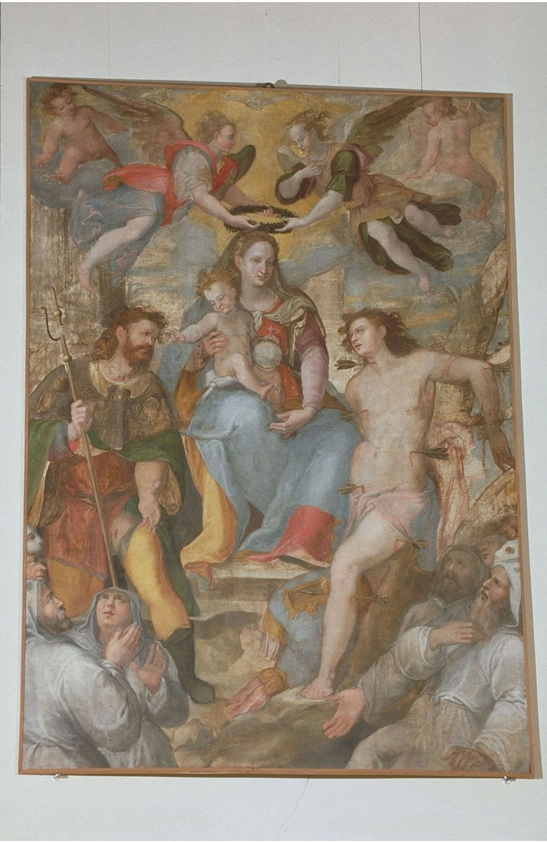 Madonna con Bambino, San Rocco, San Sebastiano e Confratelli della Carit&agrave;