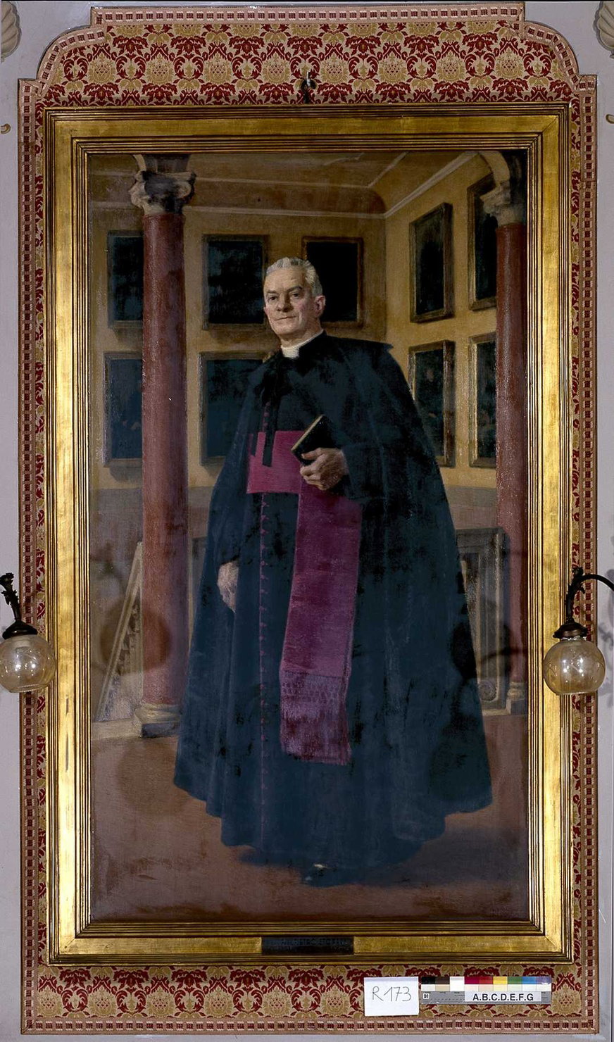 ritratto di Stoppani Pietro (dipinto, opera isolata) di Colombo Augusto (sec. XX