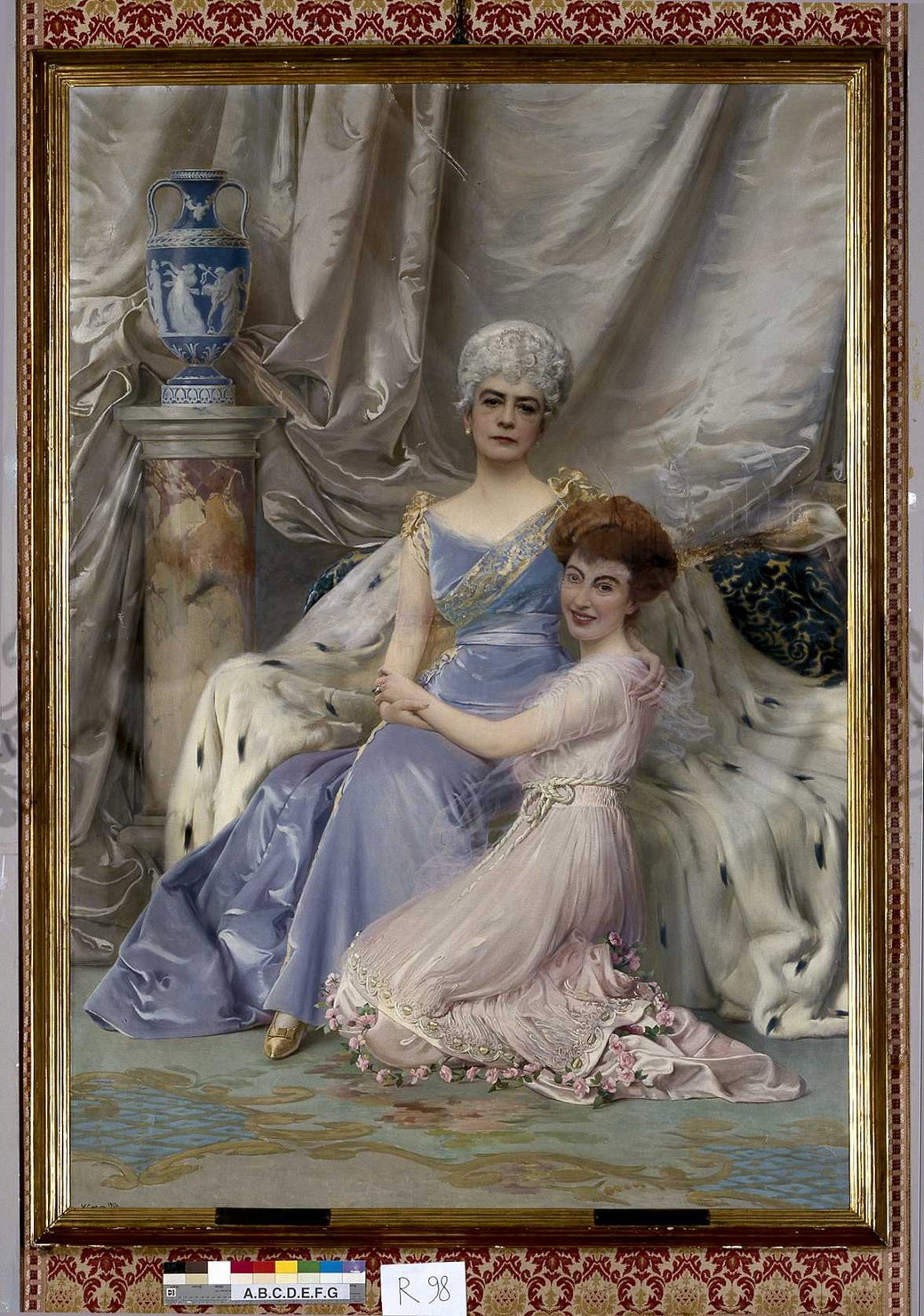 ritratto di Vollert Parodi Maddalena e Vollert de' Ghislanzoni Anita (dipin