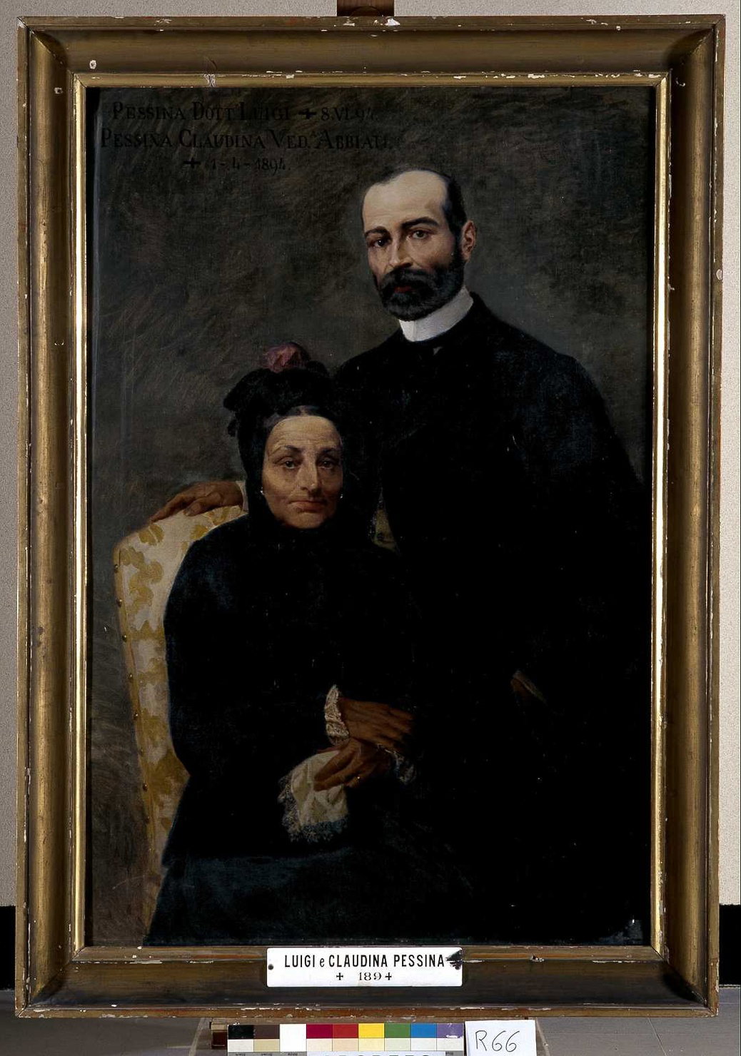 ritratto di Pessina Luigi e Pessina Claudina (dipinto, opera isolata) by De Albe