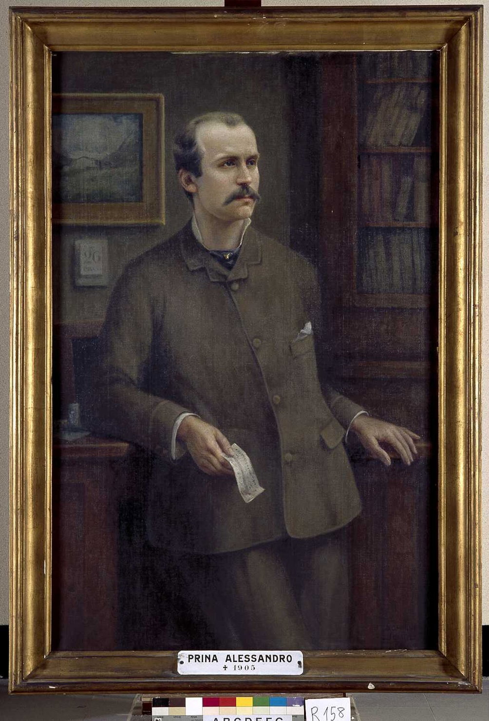 ritratto di Prina AlesSandro (dipinto, opera isolata) di Jemoli Achille (sec. XX