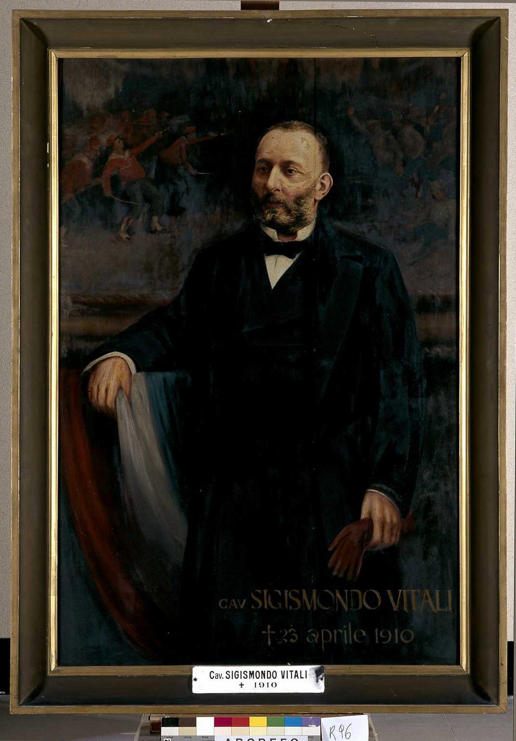 ritratto di Vitali Sigismondo (dipinto, opera isolata) by Laforet Augusto (sec. 