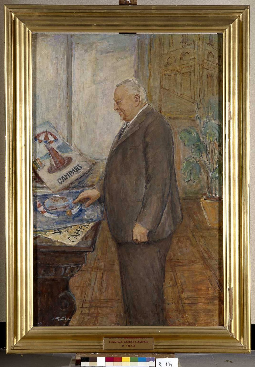 ritratto di Campari Guido (dipinto, opera isolata) by Mottironi Cesarina (sec. X