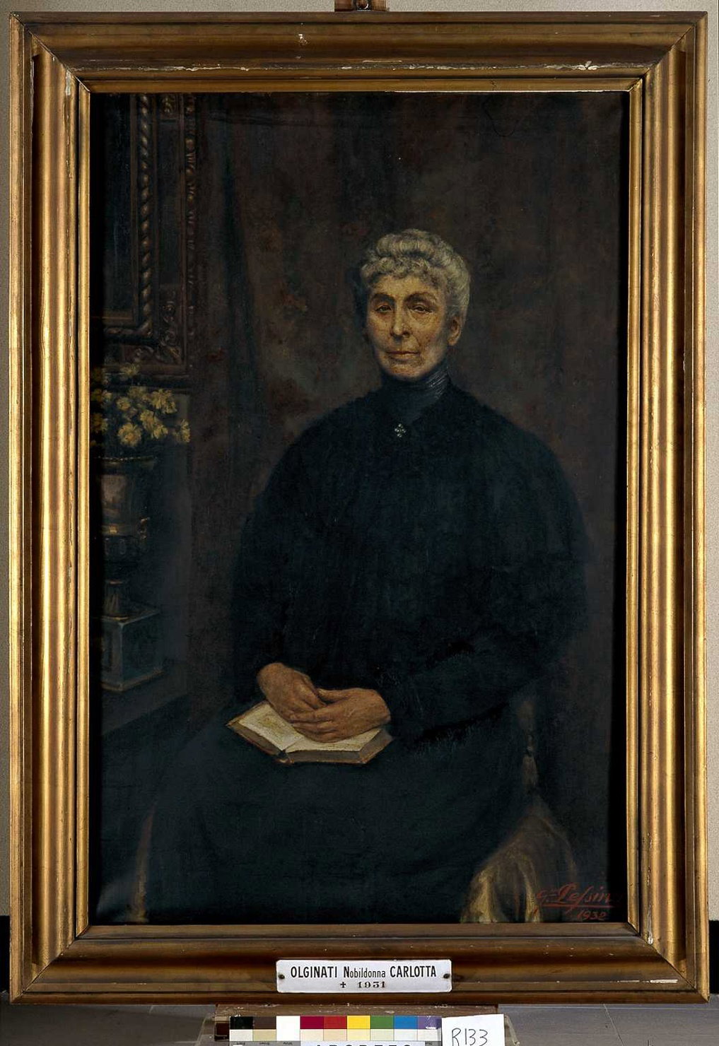 ritratto di Olginati Carlotta (dipinto, opera isolata) di Pessina Giuseppe (sec.