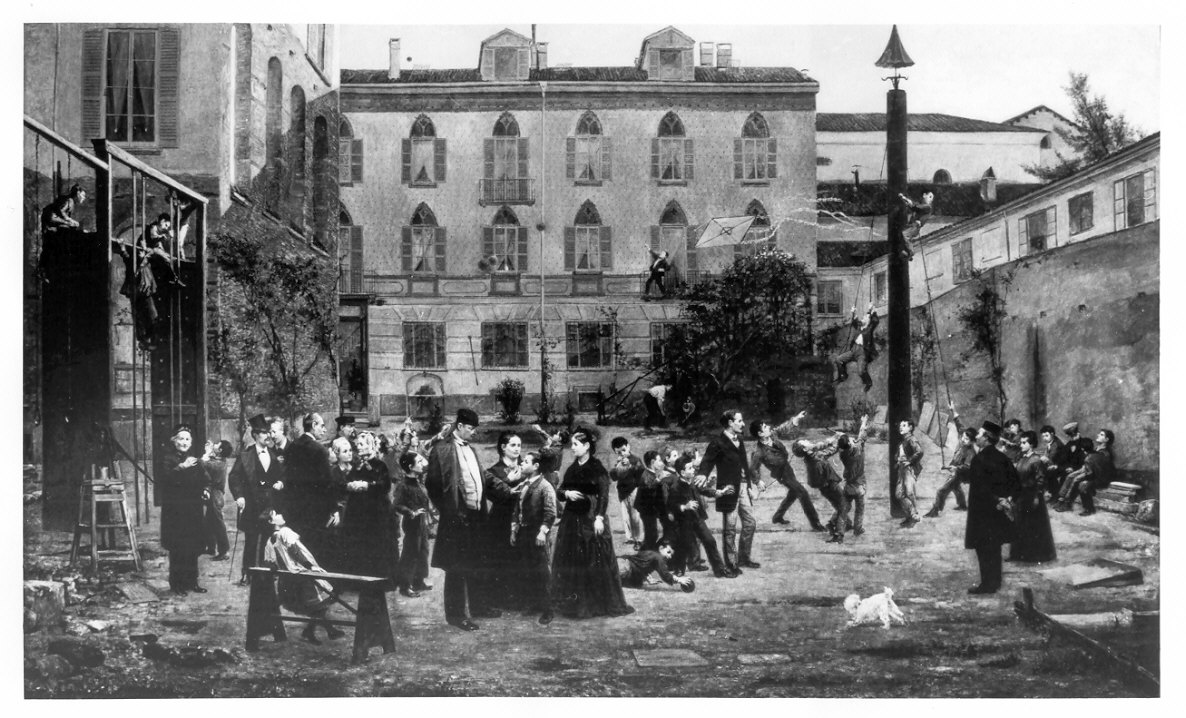L'inaugurazione del Collegio topografico Pagnoni (dipinto, opera isolata) b