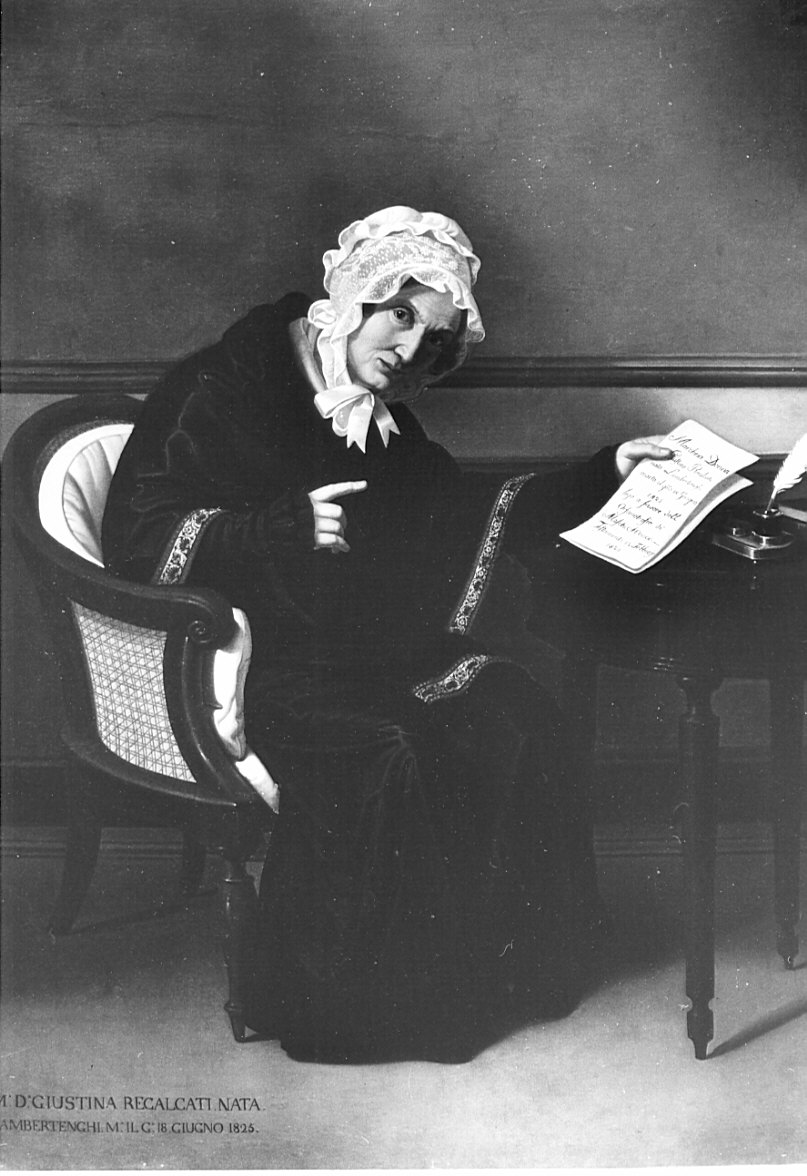 Ritratto di Giustina Lambertenghi Recalcati (dipinto, opera isolata) by Durelli 
