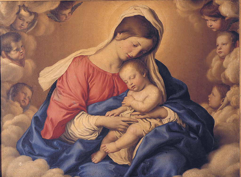 Madonna con il Bambino in gloria d'angeli