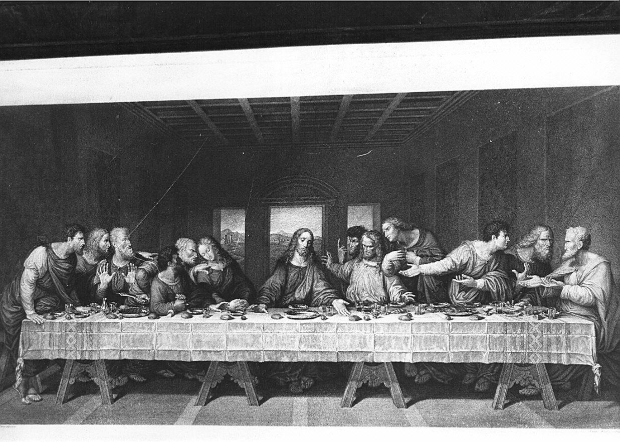 ultima cena (stampa) by Leonardo da Vinci, Rados conte Luigi (sec. XIX)