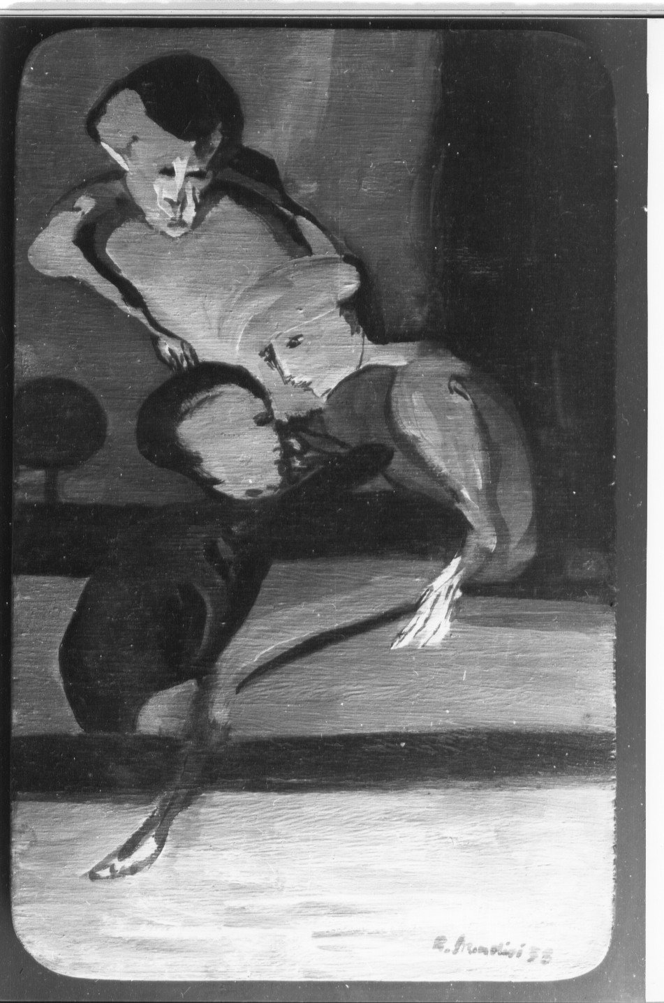 Composizione (dipinto) by Brindisi Remo (sec. XX)