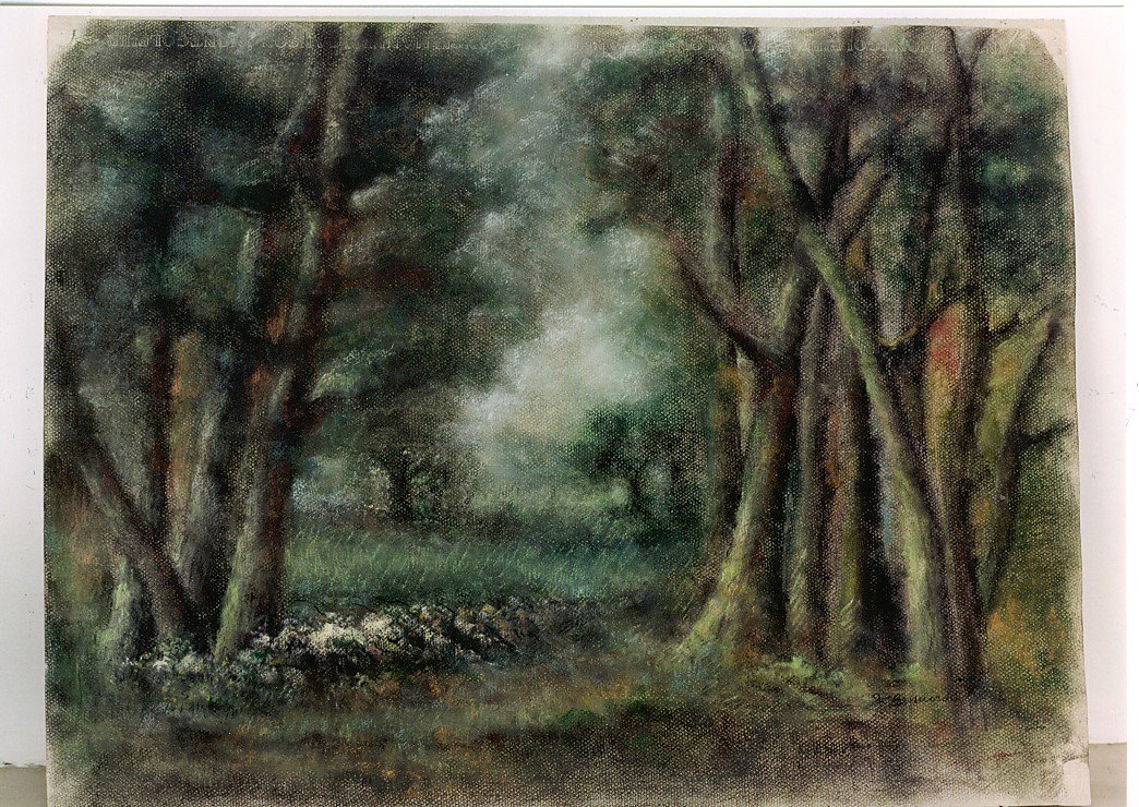 Paesaggio con alberi