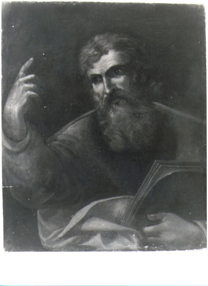 figura maschile di anziano (dipinto) - bottega napoletana (fine/inizio secc. XVI
