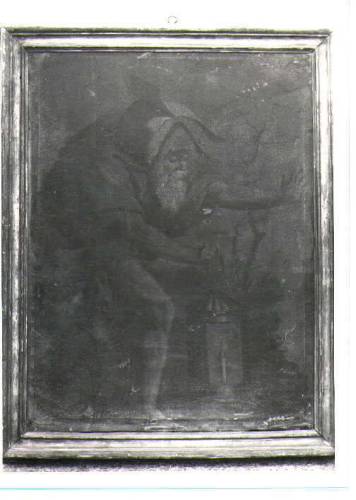 figura maschile di anziano (dipinto) - ambito lucano (seconda met&agrave; sec. X