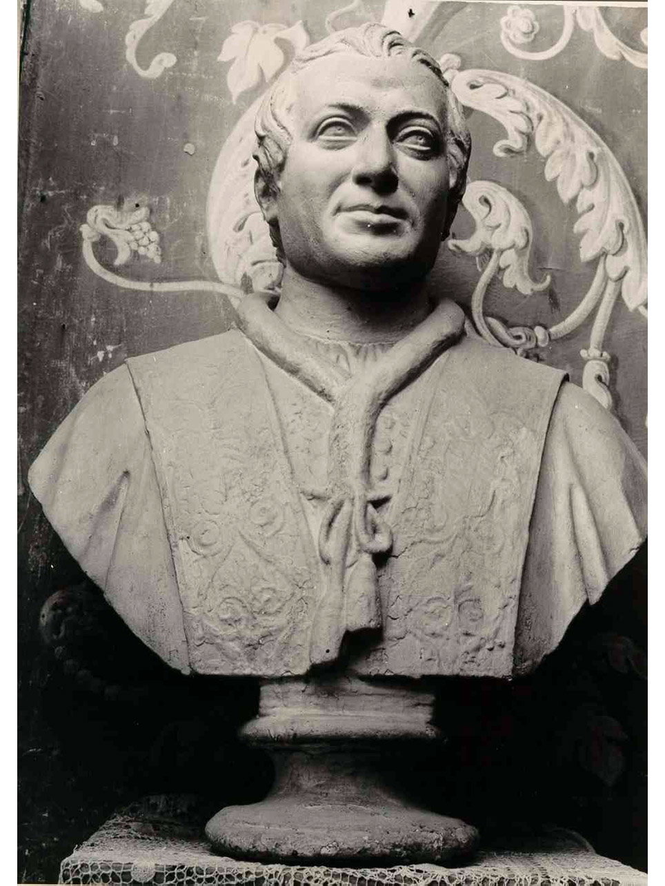 busto ritratto di Papa Pio IX (busto) - bottega napoletana (met&agrave; sec. XIX