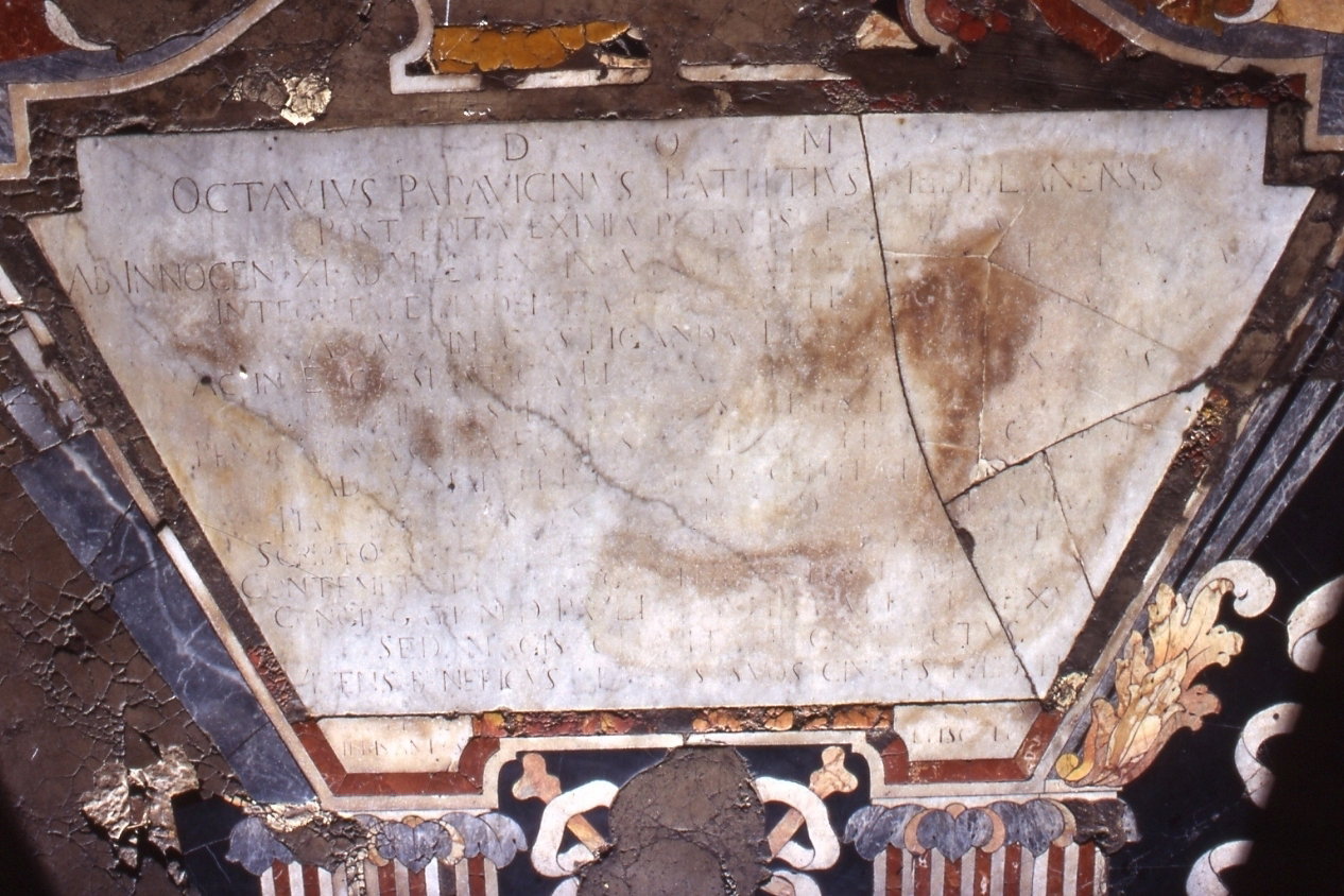 lapide tombale - bottega napoletana (sec. XVII)