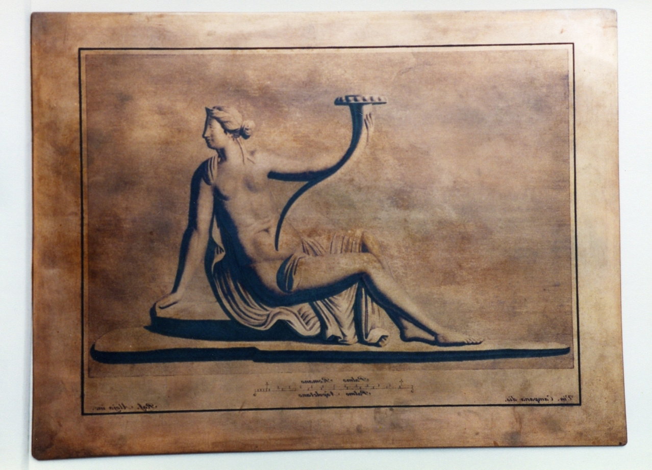 figura femminile nuda (matrice) by Aloja Raffaele, Campana Vincenzo (sec. XVIII)